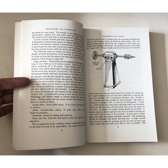 Vintage 1971 Metalwork & Enameling Gold Silversmith Dover Design SC Book Mayron - Picture 7 of 7